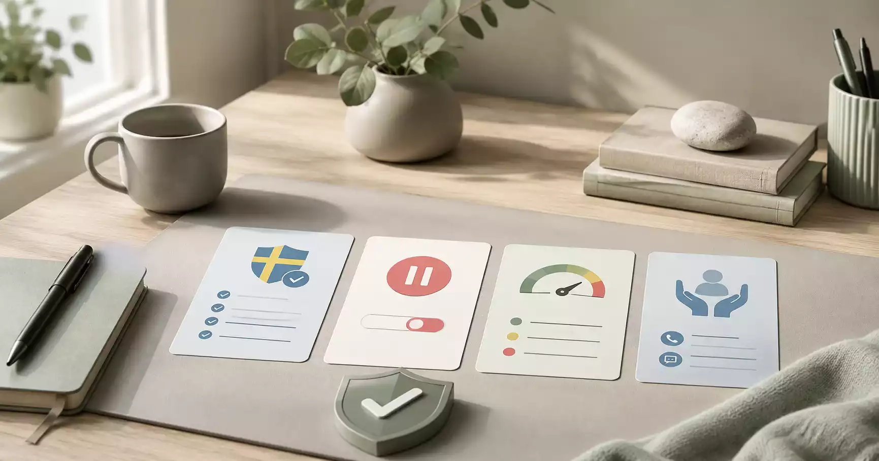 Översikt över svensk licens, Spelpaus och kontrollpunkter